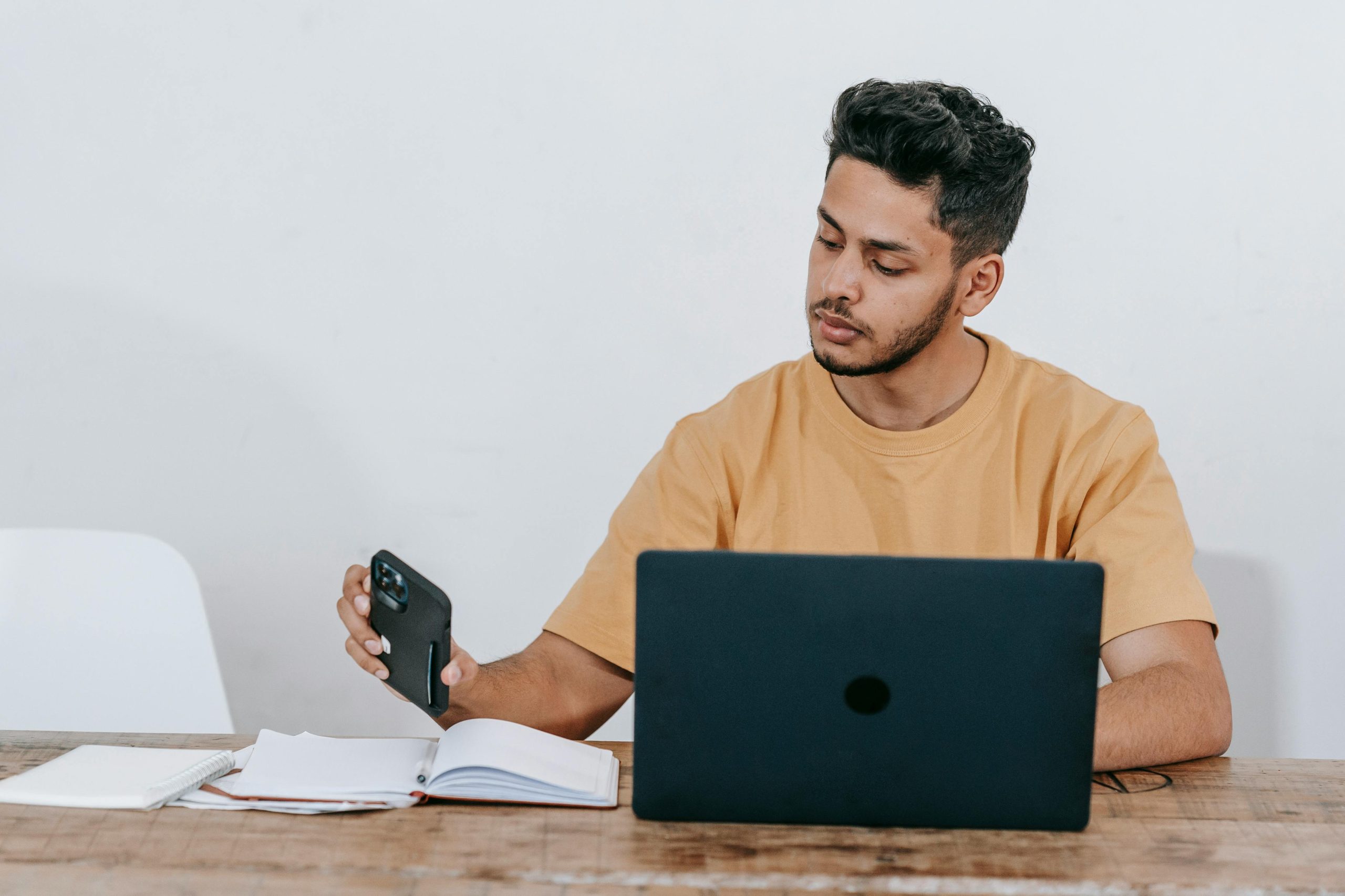 Man on computer